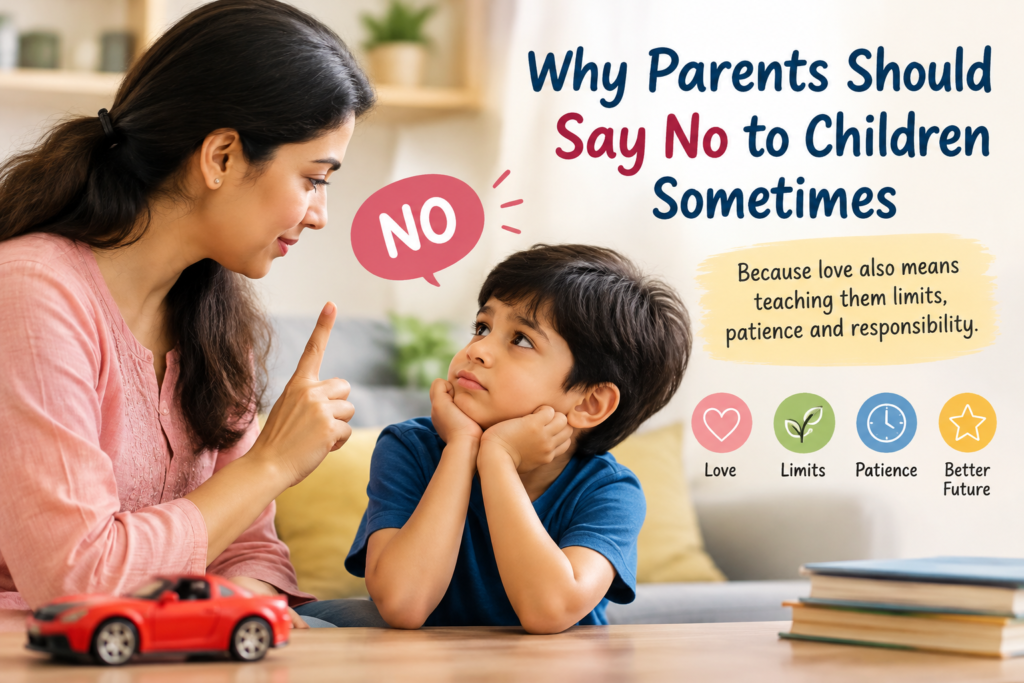 Why sometimes saying "NO" to children is important